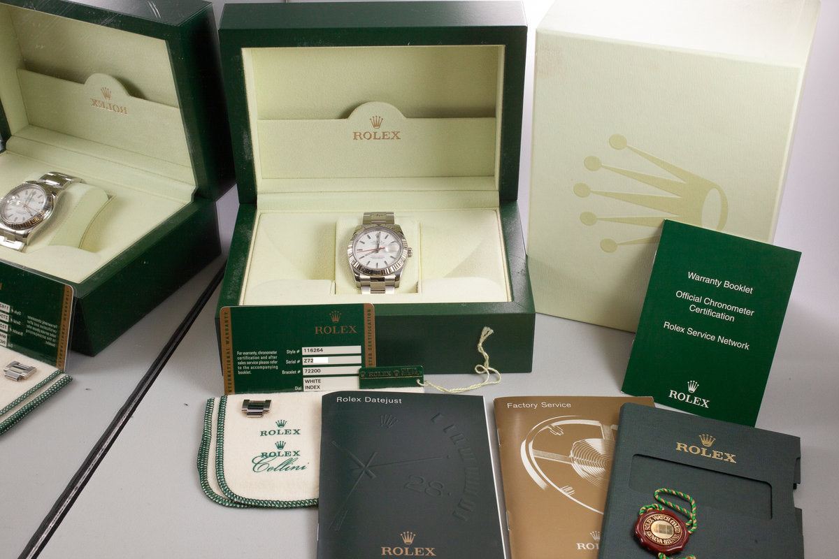 HQ Milton - 2006 Rolex DateJust Turn-O-Graph 116264 White Dial