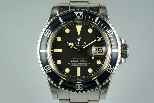 1971 Rolex Red Submariner 1680 Mark V Dial