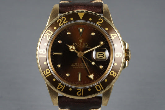 1981 Rolex YG Root Beer GMT 16758