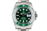 2018 Mint Rolex Green Submariner 116610LV "Hulk" with Box and Papers