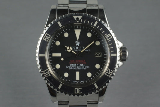 1977 Rolex Double Red Sea Dweller 1665 Mark IV Dial