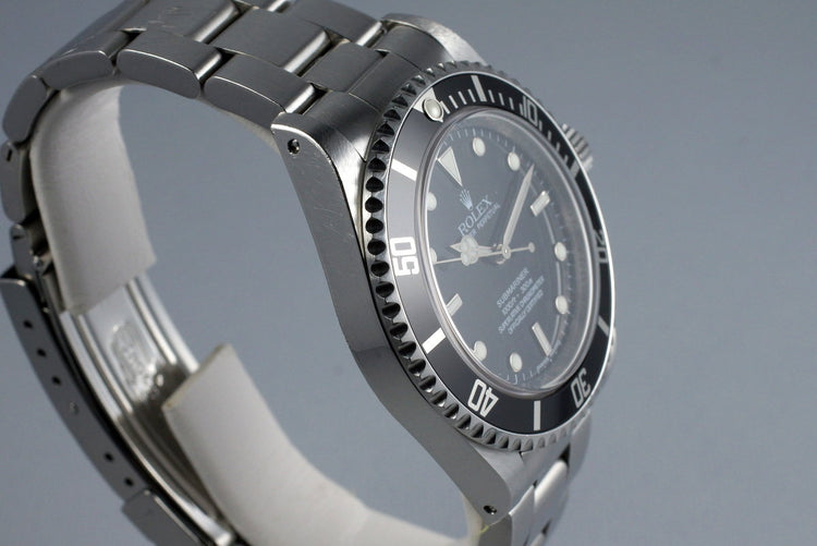 2009 Rolex Submariner 14060M with 4 Line Dial