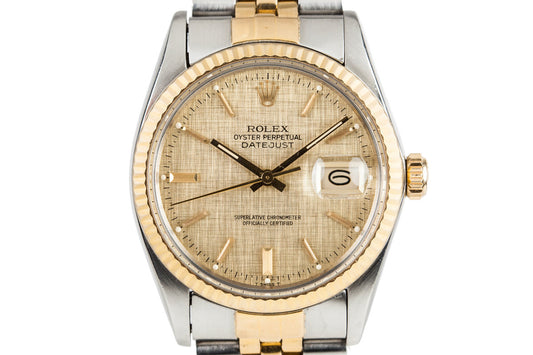 1984 Rolex DateJust 16013 with Gold Linen Dial