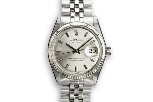 1970 Rolex DateJust 1601 with Silver No Lume Dial