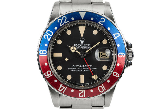 1979 Rolex GMT-Master 1675 with "Pepsi" Bezel Insert