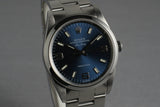 2001 Rolex Air-King 14000M with Blue 3-6-9 Dial