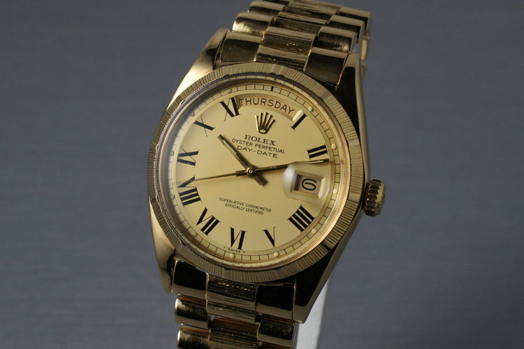 1968 Rolex Yellow Gold Bark Day-Date 1807