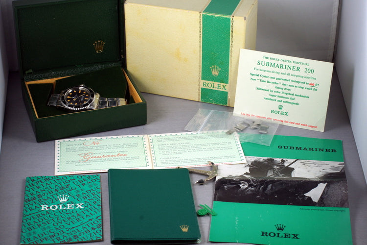 1967 Rolex Submariner 5512 Box and Papers with 5513 Dial