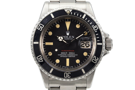 1971 Rolex Red Submariner Mark V Dial with Box