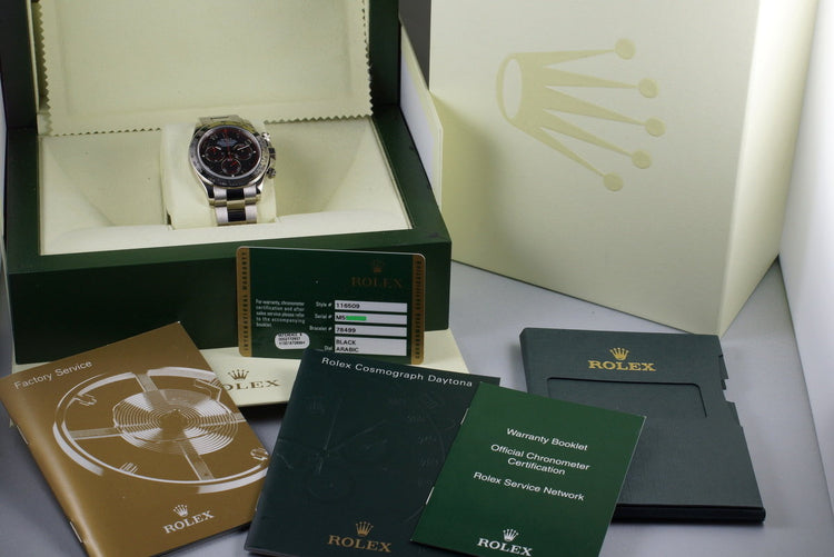 2007 Rolex WG Daytona 116509 Black Dial with Box and Papers