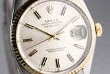 1979 Rolex Two Tone DateJust 16013 Silver Dial