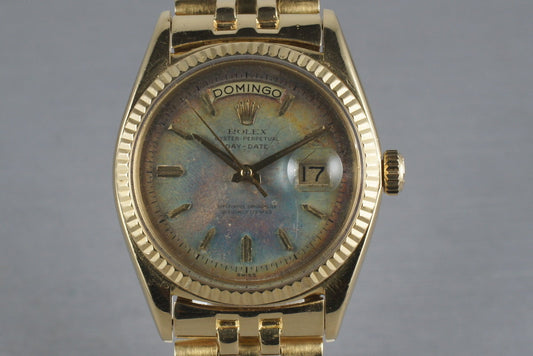 Rolex Vintage 18K YG President: Ref 1803 with Rainbow Swiss Only Dial
