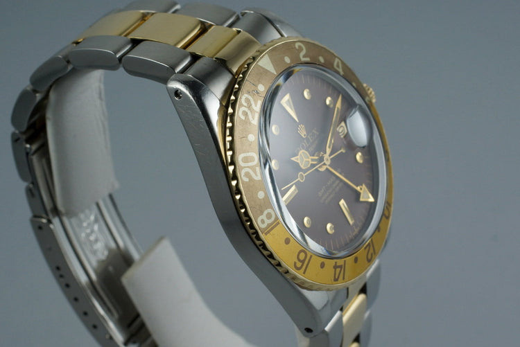 1972 Rolex Two Tone GMT 1675 Root Beer Dial