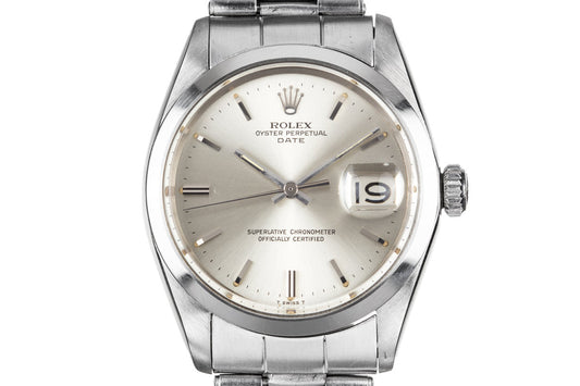 1967 Rolex Date 1500 Silver Dial