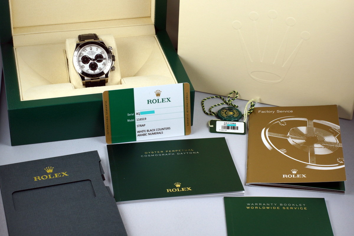 HQ Milton - 2015 Rolex WG Daytona 116519 with Box and Papers