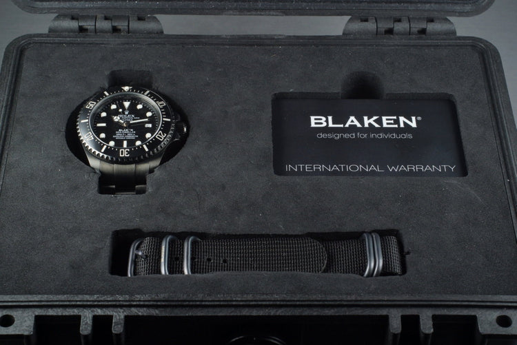 2009 Rolex Blaken Deep Sea Dweller 116660 with Blaken Box and Papers