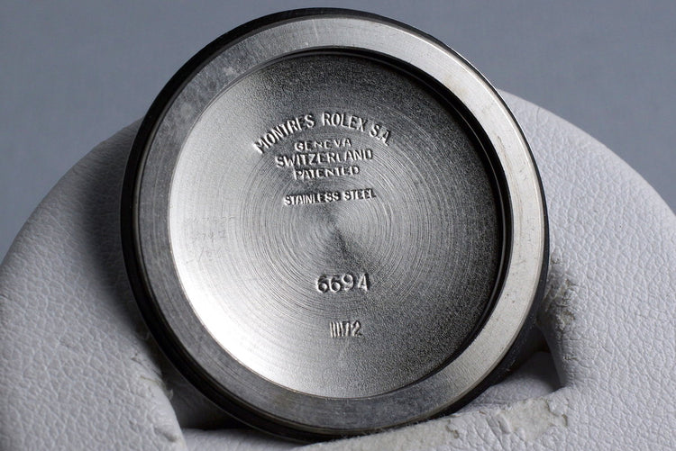 1972 Rolex OysterDate 6694 Silver Dial