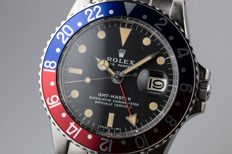 1972 Rolex GMT-Master 1675 with Box and Service Papers