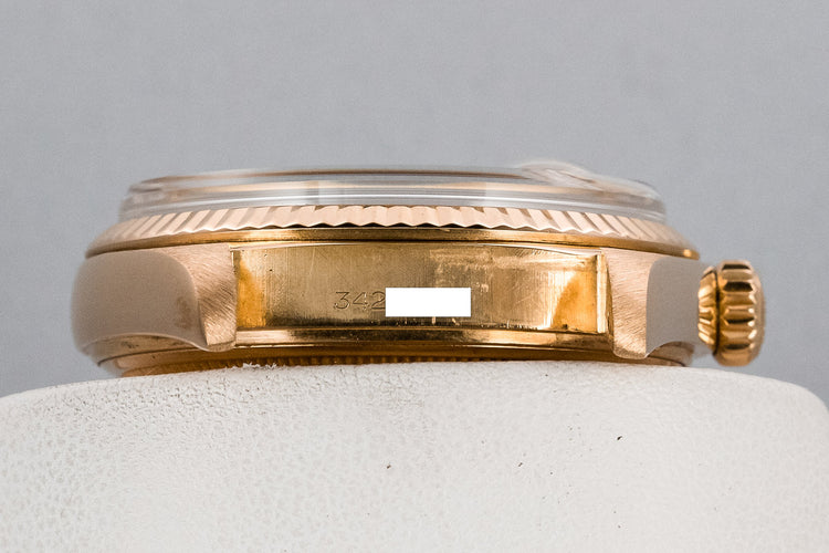 1972 18K YG Rolex Day-Date 1803 Linen Sigma Dial
