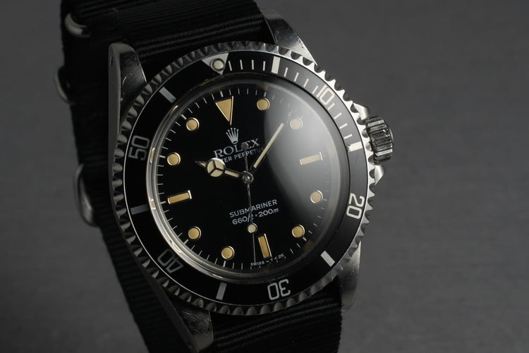 1985 Rolex Submariner 5513 with Creamy WG surrounds