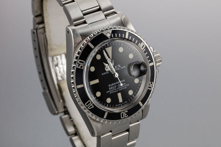 1978 Rolex Submariner 1680 with Rolex Service Papers