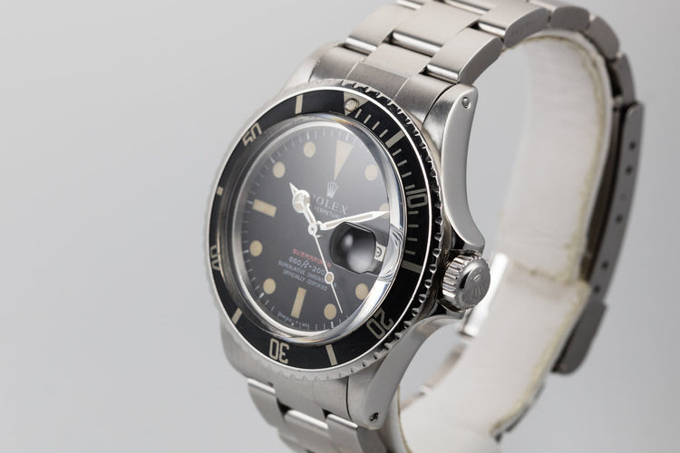 1972 Rolex Red Submariner 1680 with MK IV Dial