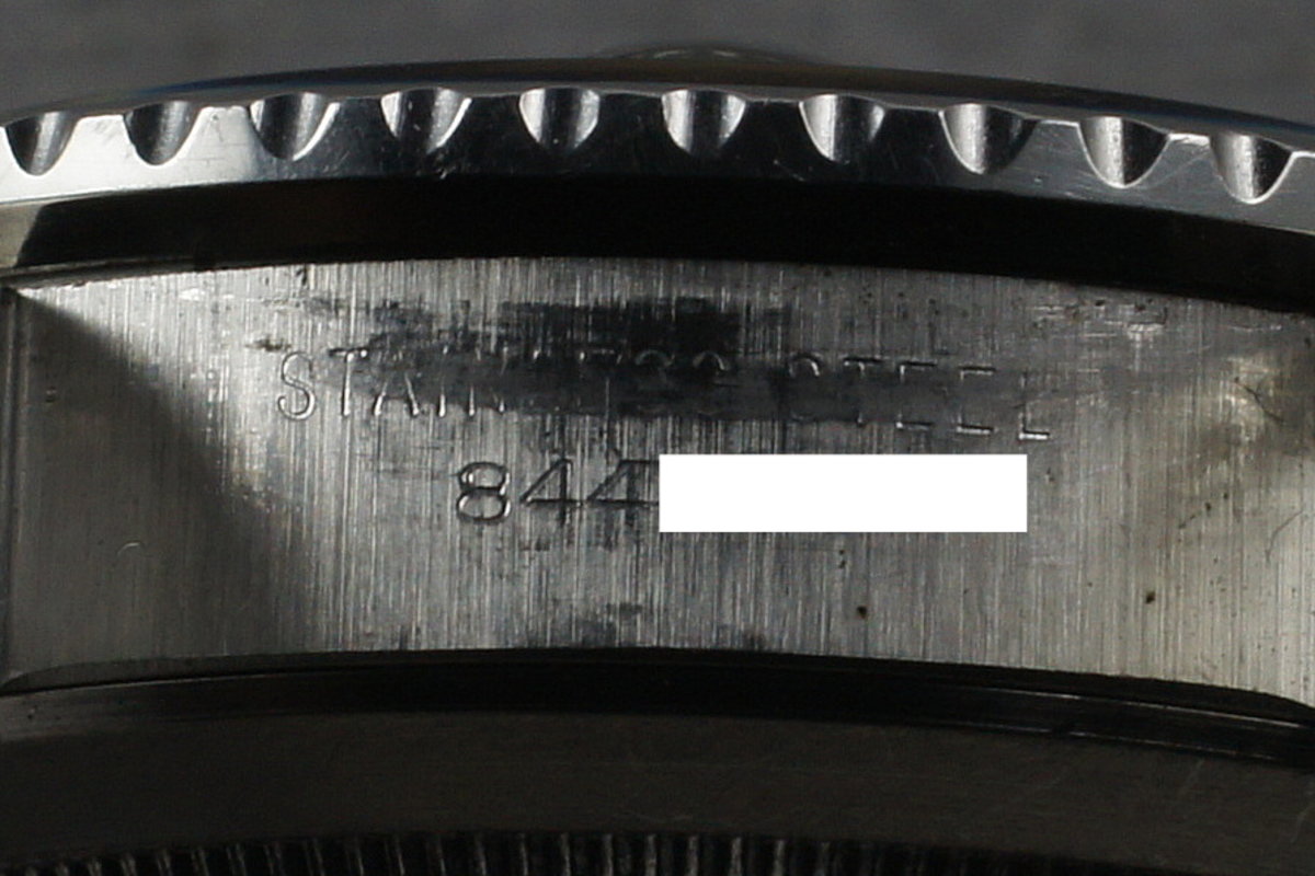 Tudor 7169/0 — Black and Grey Dial. The dealer discloses that lume was removed from this specimen’s markers. · Photo: HQ Milton · © HQ Milton, used with permission · Source: https://hqmilton.com/products/1975-tudor-monte-carlo-7169-0