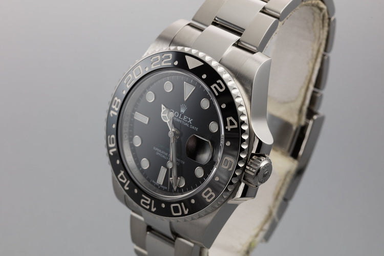 2018 Rolex GMT-Master II116710LN Black Bezel with Box and Papers