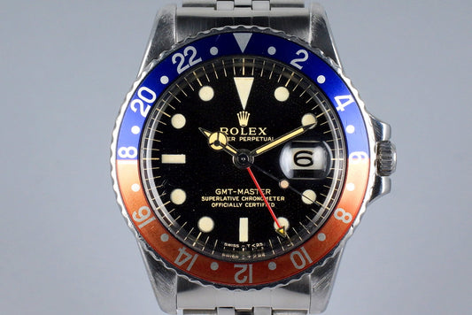 1964 Rolex GMT 1675 Glossy Gilt Dial