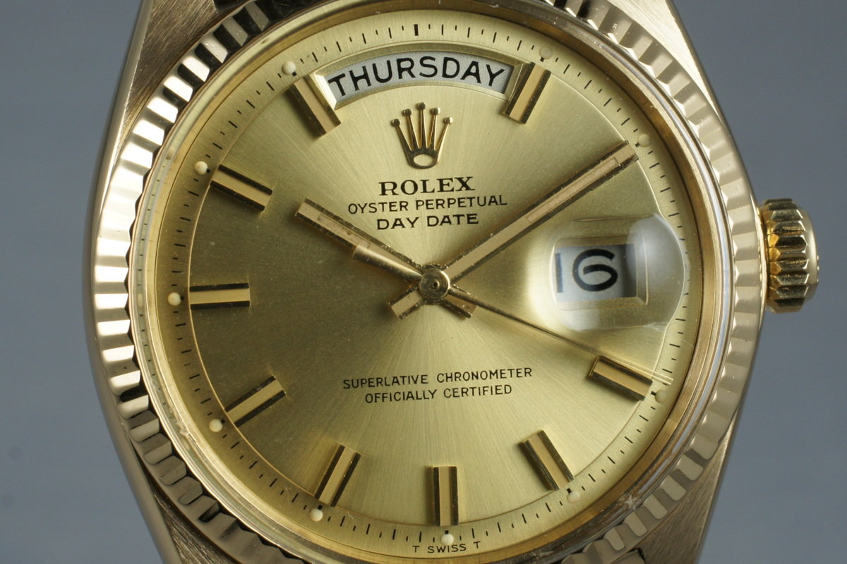 HQ Milton - 1964 Rolex YG Day-Date 1803 'Wide Boy' Dial, Inventory