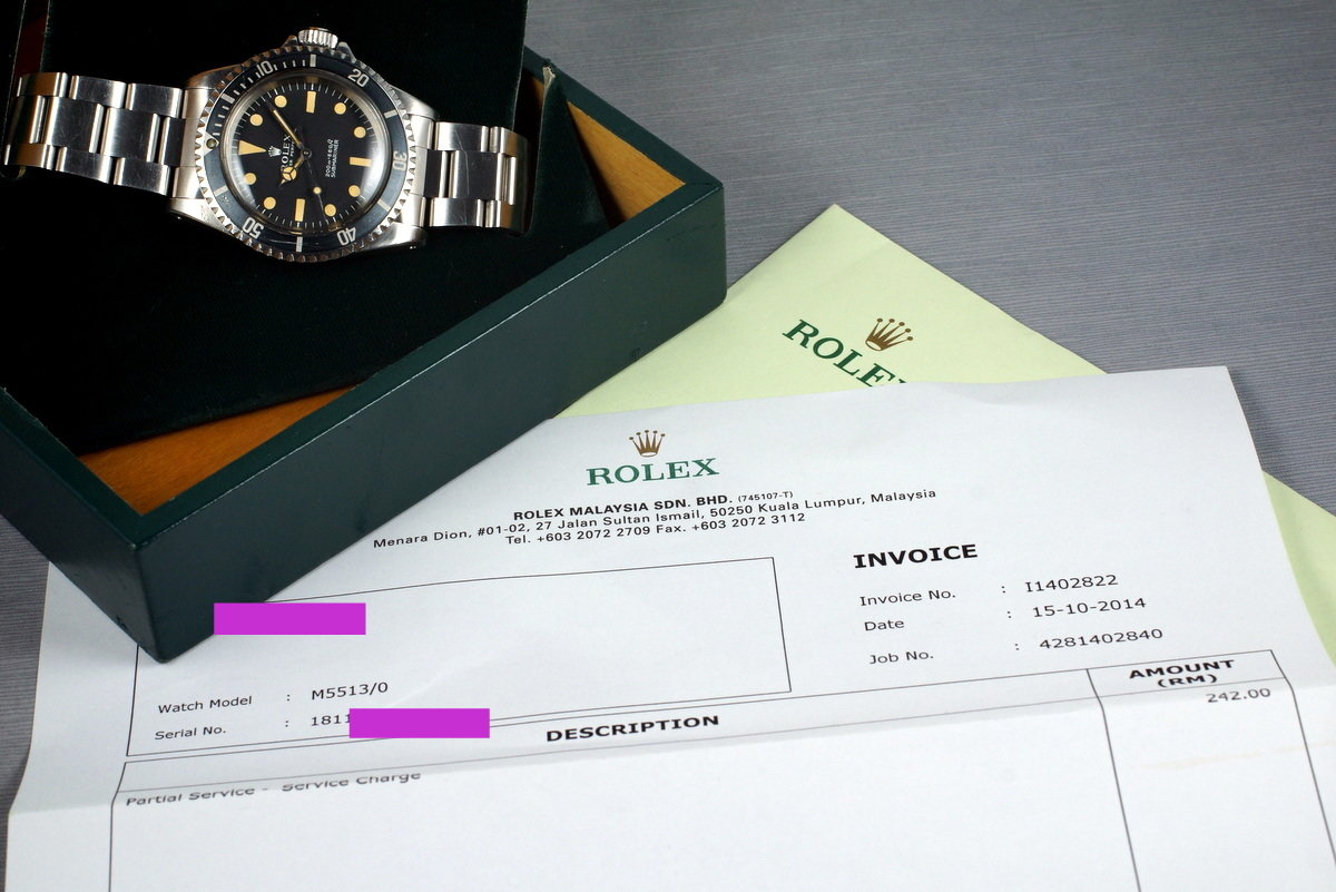 HQ Milton 1967 Rolex Submariner 5513 Meters First with RSC