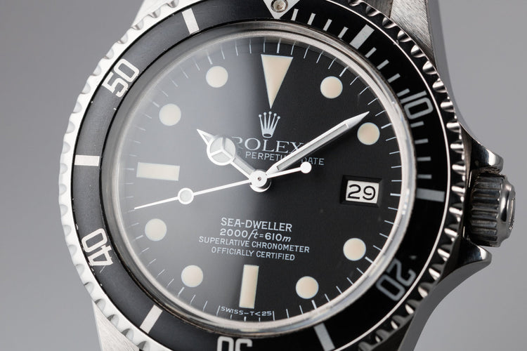1972 Rolex Sea-Dweller 1665 with Service Papers