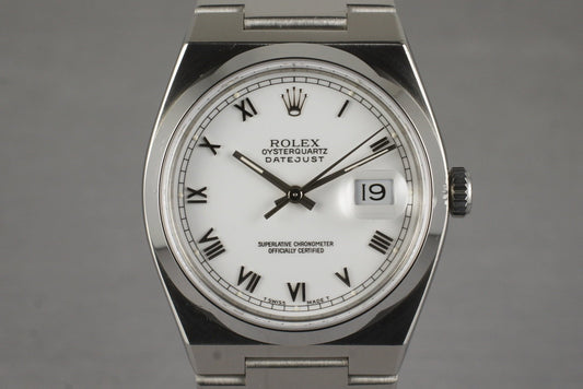 1991 Rolex OysterQuartz DateJust 17000 with Box and Papers