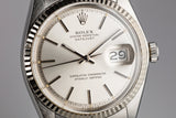 1978 Rolex DateJust 1601 Silver Sigma Dial with Service Papers