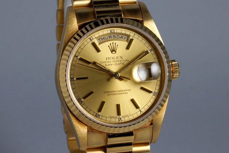 1991 Rolex YG Day-Date 18238