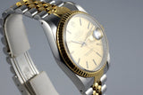1989 Rolex Two Tone DateJust 16233 Champagne Linen Dial
