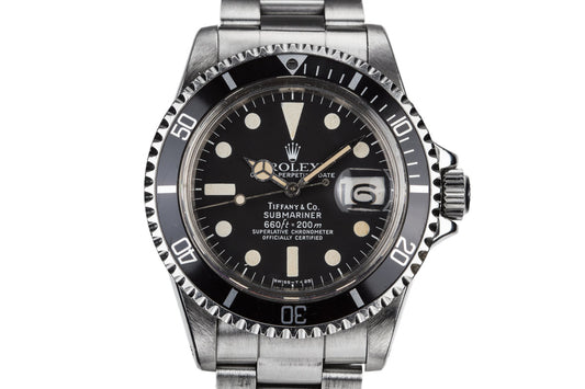 1977 Rolex Submariner 1680 with Tiffany Dial