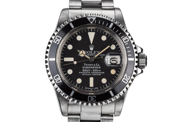 1977 Rolex Submariner 1680 with Tiffany Dial