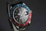 1961 Rolex GMT 1675 PCG with Glossy Gilt Chapter Exclamation Ring Dial