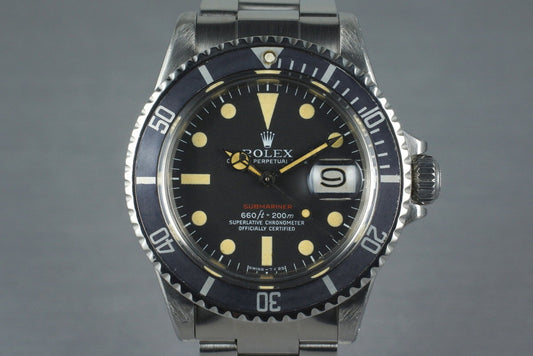 1971 Rolex Red Submariner 1680 Mark V Dial