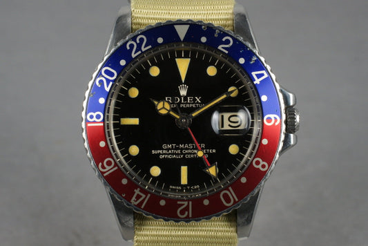 1964 Rolex GMT 1675 Gilt Dial