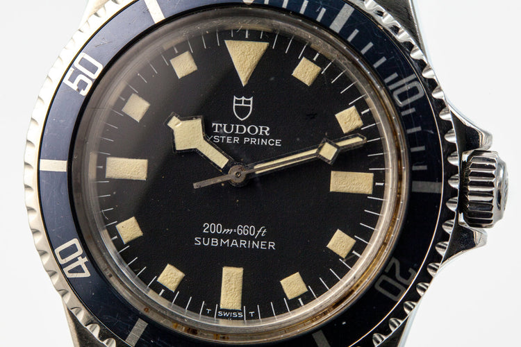 1981 Tudor Submariner 94010 Black Snowflake Dial