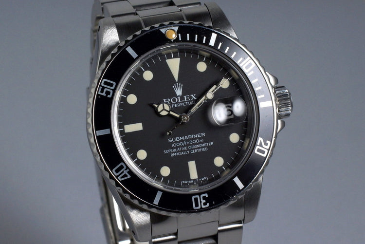 1981 Rolex Submariner 16800 Matte Dial