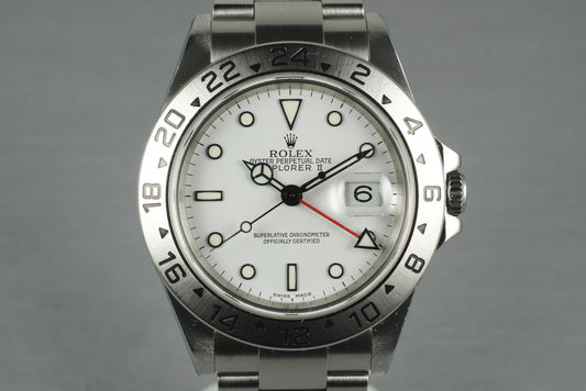 2002 Rolex Explorer II 16570 with Box and Papers