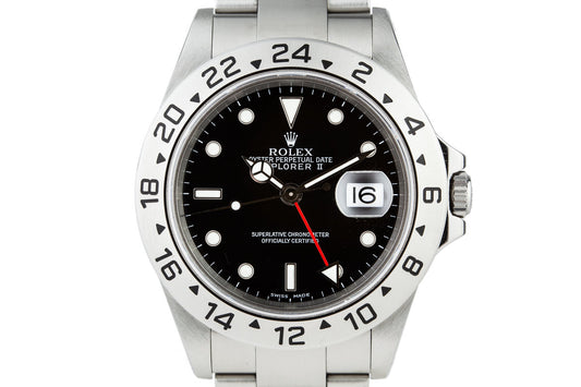 2000 Rolex Explorer II 16570 Black Dial