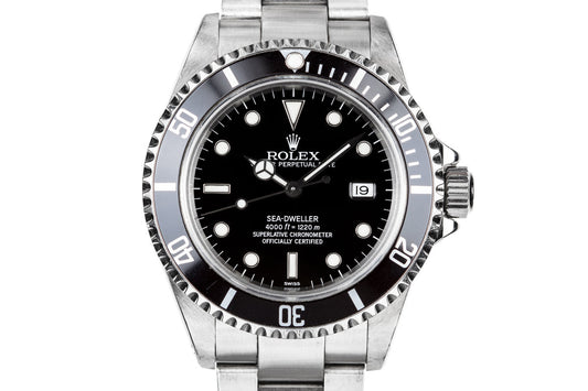 1999 Rolex Sea-Dweller 16600 with "SWISS" Only Dial