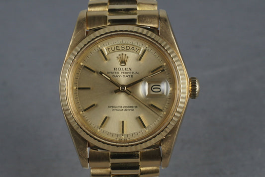 1978 Rolex 18K YG President 1803