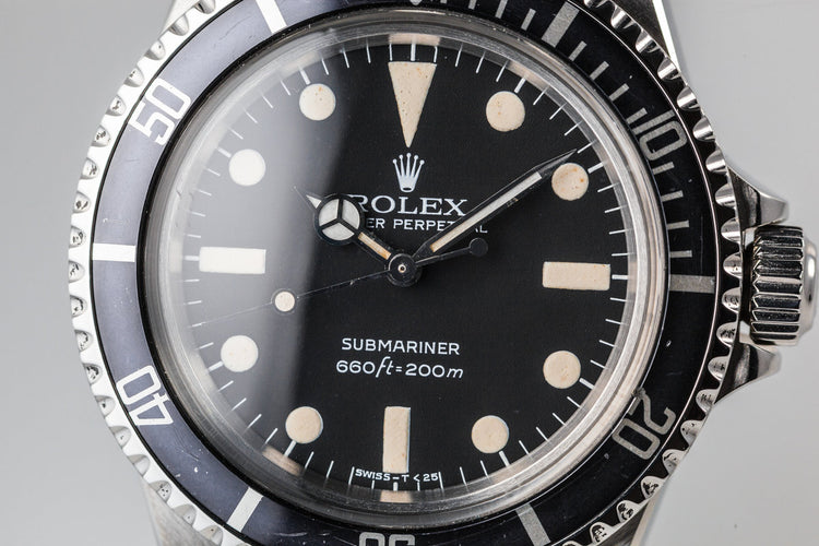 1981 Rolex Submariner 5513 with Mark 4 Maxi Dial