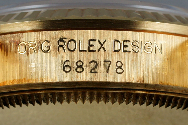 1986 Rolex 18K MidSize Datejust 68278