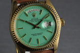 1977 Rolex 18K Day-Date 1803 with Mint Green Stella Dial
